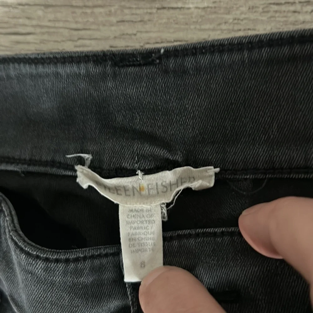 Eileen Fisher size 8 black skinny jeans organic cotton